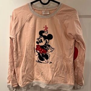 Hanna Andersson Peach Minnie Mouse Sweatshirt